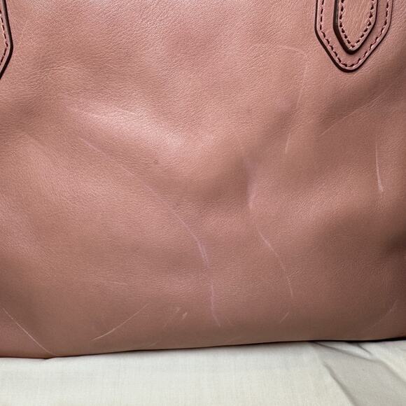 Fossil Womens Purse Sydney Shopper Candy Pink Leather 2 Strap Shoulder Tote NWT - Picture 6 of 14